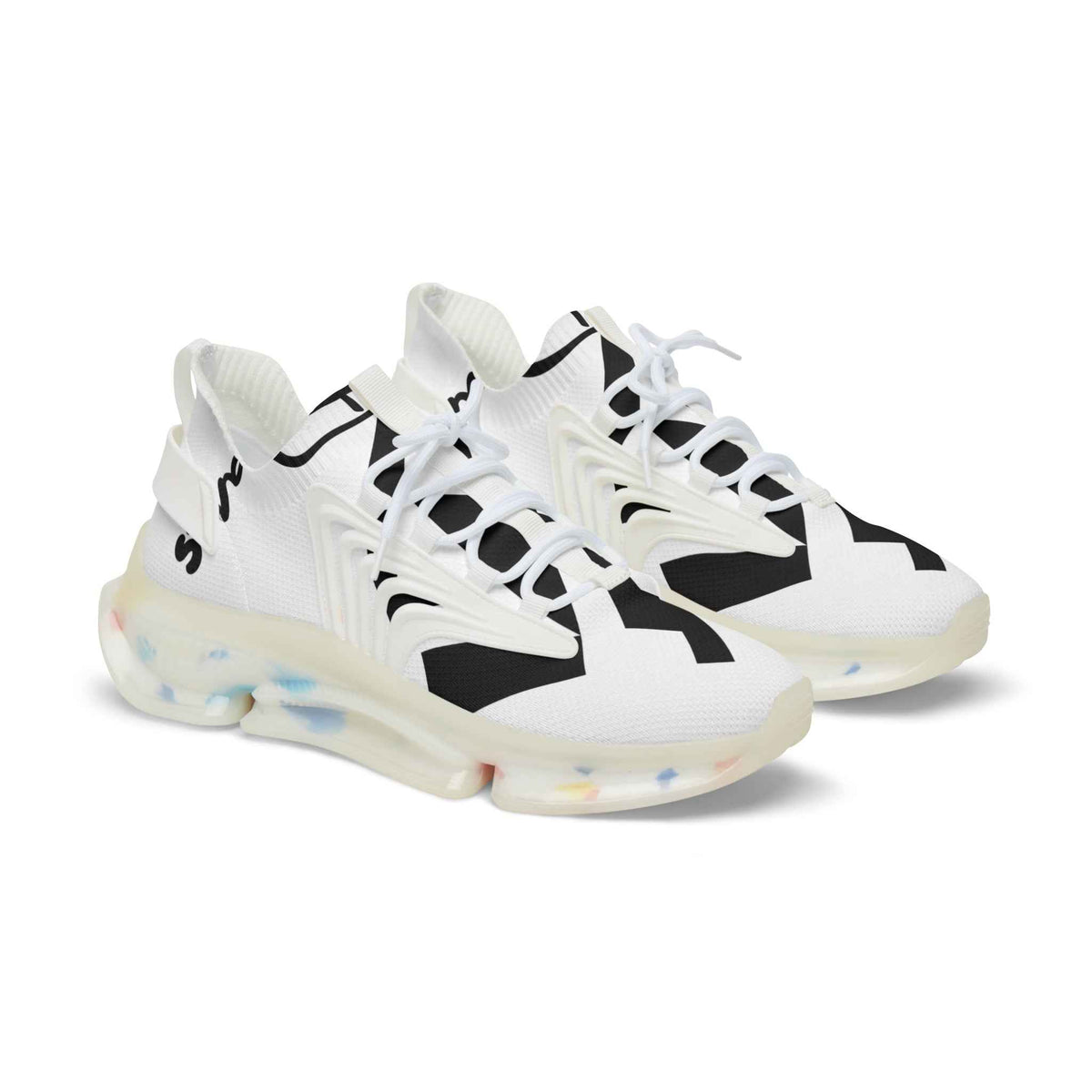 Men's Mesh Sneakers — Lightweight Breathable Athletic Shoes with Bold Black Accent - JSM-Street Dreams