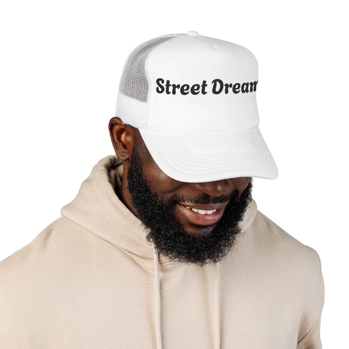 Dreamer Trucker Hat – 'Street Dreams' Embroidered Foam Cap - JSM-Street Dreams