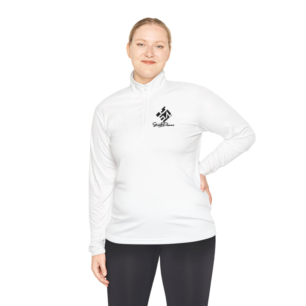 Quarter-Zip Pullover — Minimalist Mountain Climber Logo - JSM-Street Dreams