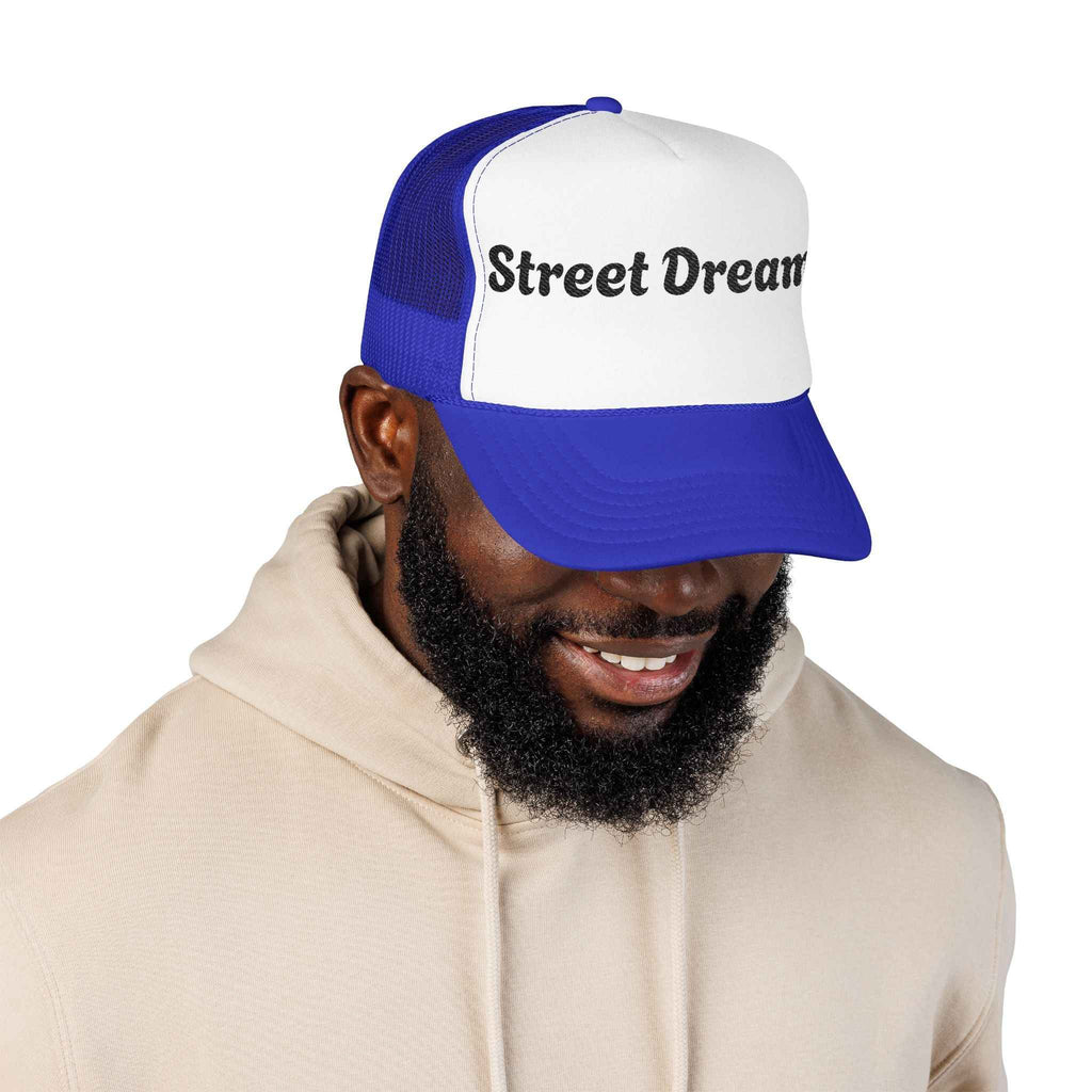 Dreamer Trucker Hat – 'Street Dreams' Embroidered Foam Cap - JSM-Street Dreams