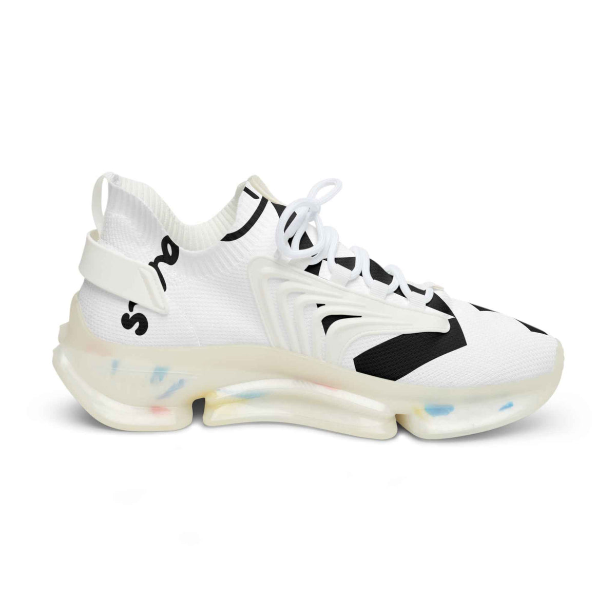 Men's Mesh Sneakers — Lightweight Breathable Athletic Shoes with Bold Black Accent - JSM-Street Dreams