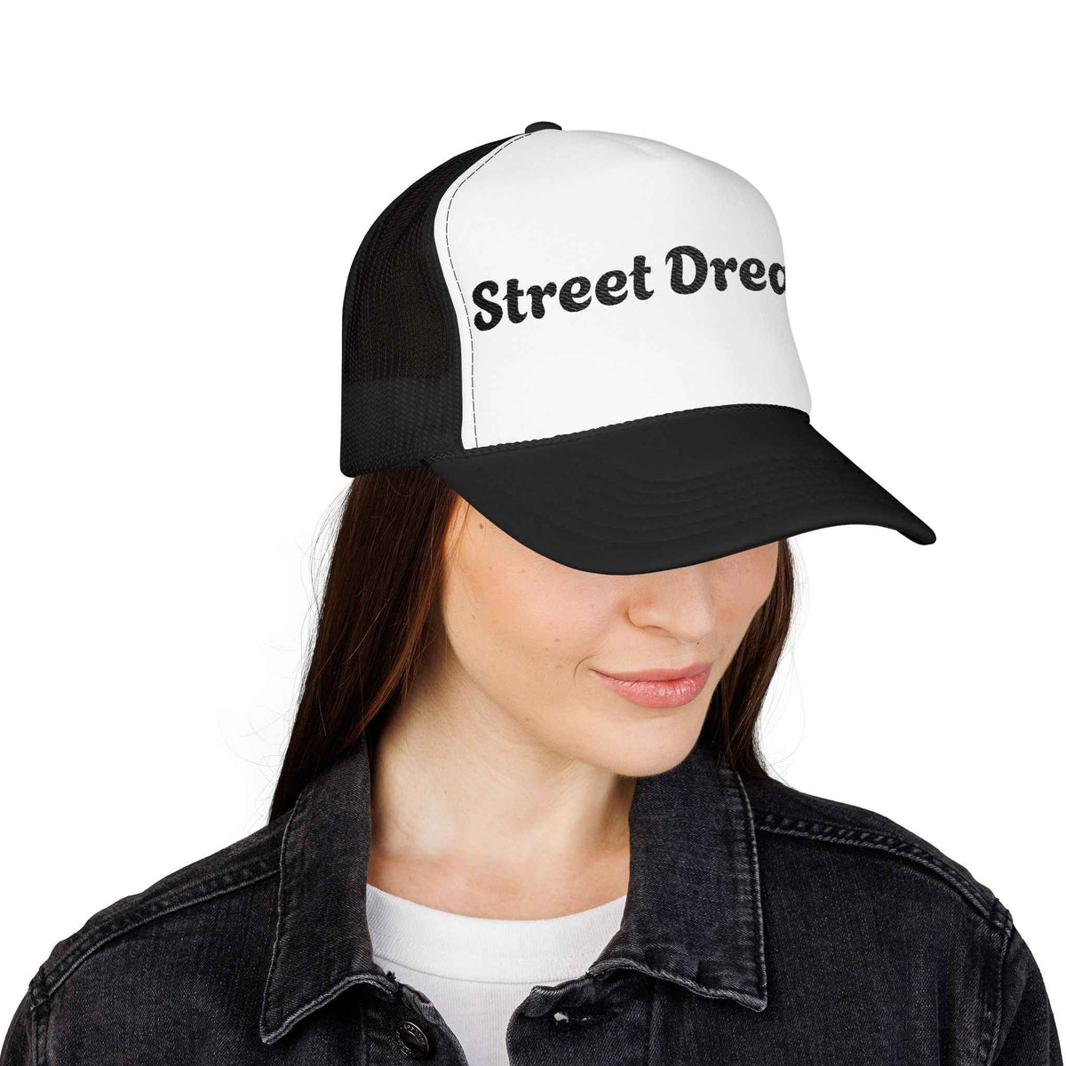 Dreamer Trucker Hat – 'Street Dreams' Embroidered Foam Cap - JSM-Street Dreams