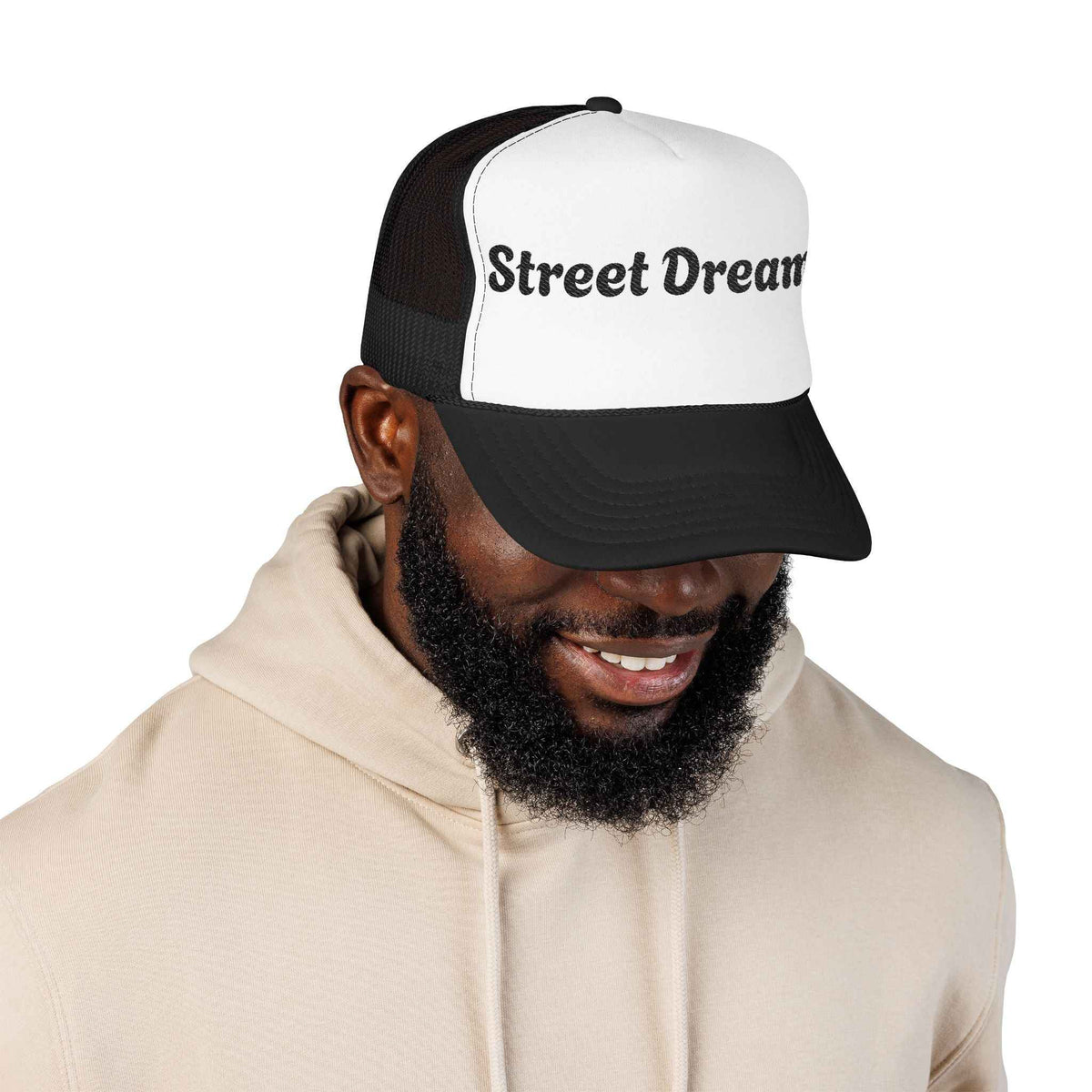 Dreamer Trucker Hat – 'Street Dreams' Embroidered Foam Cap - JSM-Street Dreams