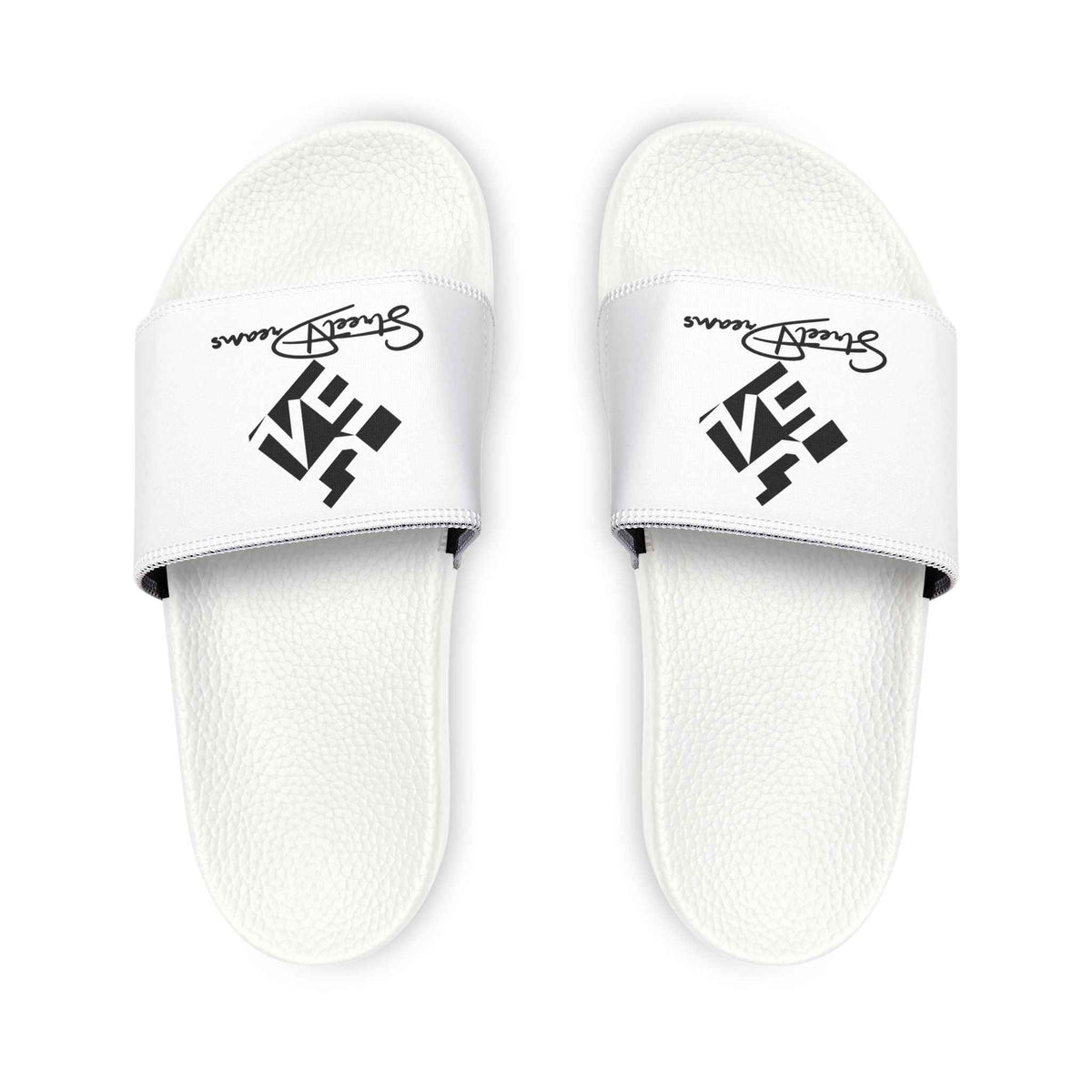 Men's Logo Slide Sandals — Removable Strap Casual Pool & Shower Slides - JSM-Street Dreams