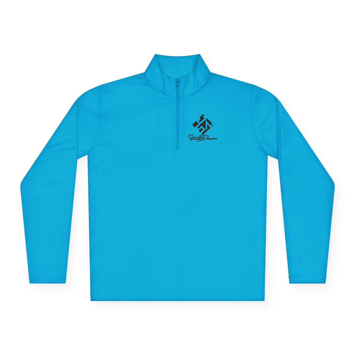 Quarter-Zip Pullover — Minimalist Mountain Climber Logo - JSM-Street Dreams